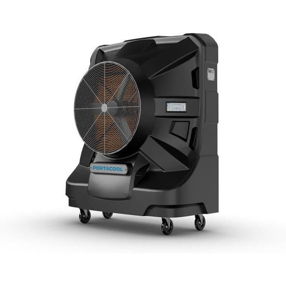 Portable Evaporative Cooler, 13,250 cfm, 4,000 sq ft, 55 gal, Direct