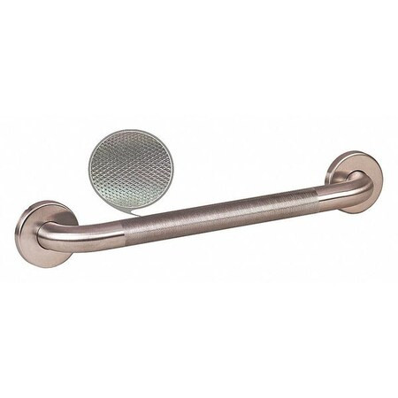 Wingits Knurled Premium Grab Bar, 18" L, Stainless Steel, Satin WGB6SSKN18