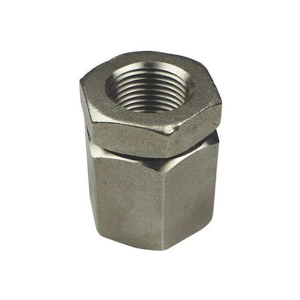 IMC Coupling, 3/4 in, Threaded, 316 Stainless Steel, Polished, Silver