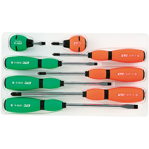 Soft Grip Stubby Screwdriver Set (8pcs) TD798