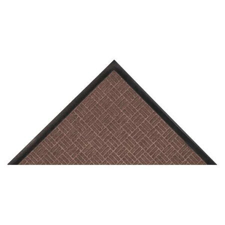 Entrance Mat, Polypropylene, 3/8 in Thick, Brown, 3 ft W x 5 ft L