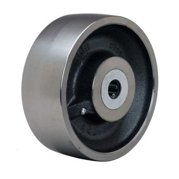 Manufacturer Varies Caster Wheel,Steel,8 in.,14,000 lb.,Slvr W-830-FSH-1