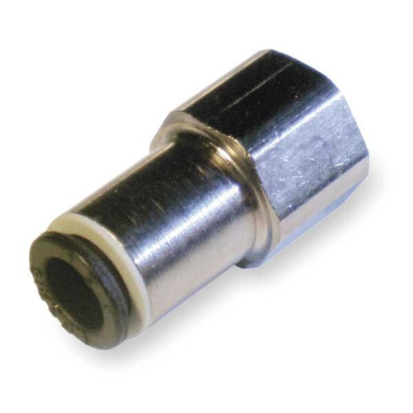 Legris Push-Fit Adapter Fitting, 10mm Tube Size, Brass, Silver, 10 PK 3114 10 17