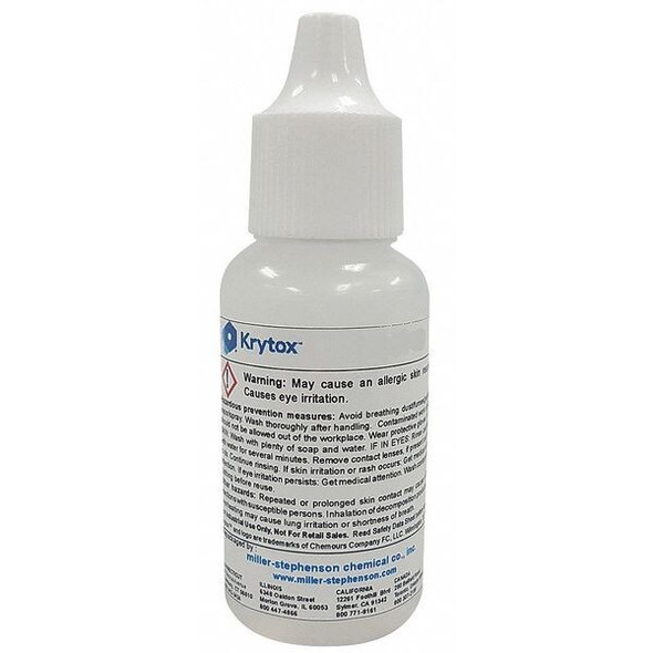 Krytox Lubricant, 1 oz., Dropper Bottle, PFPE, Colorless LBBGPL107