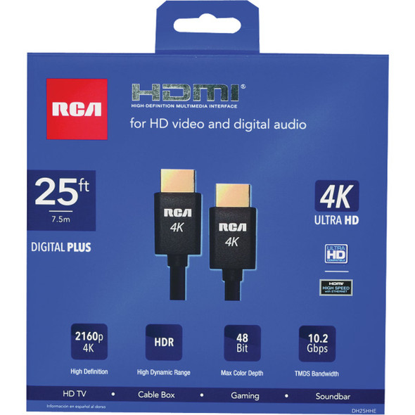 RCA 25 Ft. Black 4K HDMI Cable DH25HHEV 536301