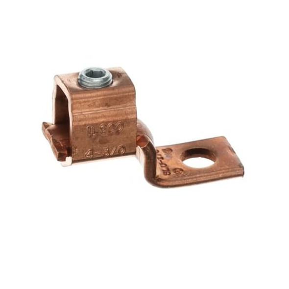 Mechanical Lug, 3-0 AWG Max, 1 Conductor, 1 Hole, 13-32 in Stud, Copper  BTC3104