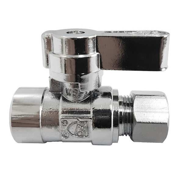 Kingston Brass KF4325 1/2 Sweat X 3/8 OD Comp Straight Stop Valve KF4325