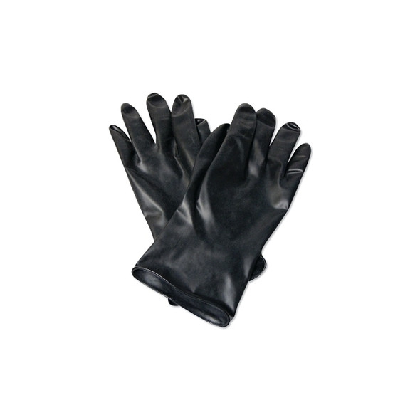 Chemical Resistant Butyl™ Glove, Size 8, Black, 13 mil, Smooth