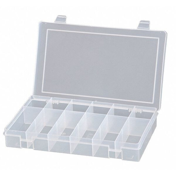Compartment Box with 12 compartments, Plastic, 1-3/4" H x 10-13/16 in W