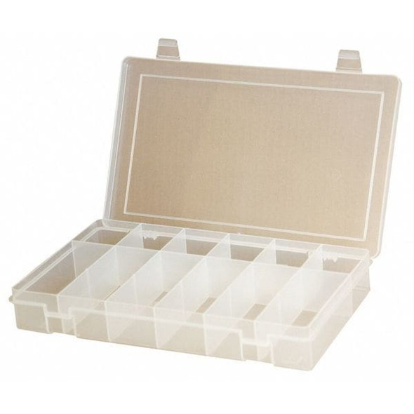 Compartment Box with 12 compartments, Plastic, 1-3-4" H x 10-13-16 in W  SPOS12-CLR