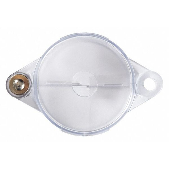 Brady Gate Valve Lockout,Clear,1-3/8" H x 3" L 145581