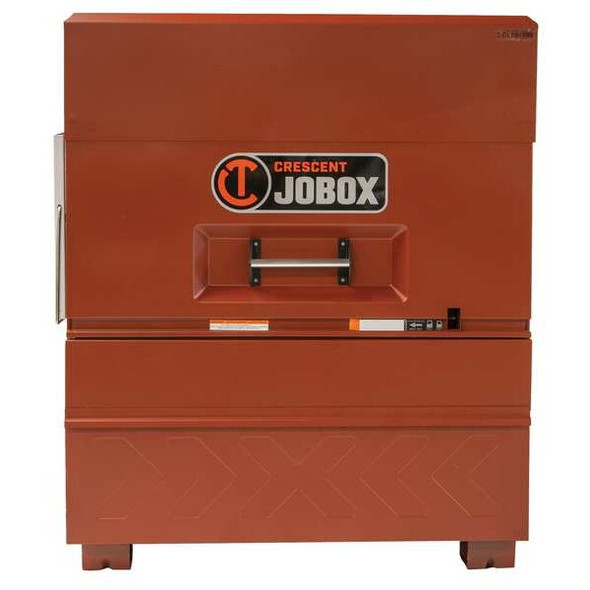 Piano-Style Jobsite Box, Brown, 48 in W x 31 in D x 57 in H