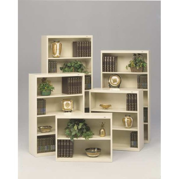 Tennsco 6-Shelf Bookcase, All Welded Steel 84"x36" Black BC18-84 BLACK