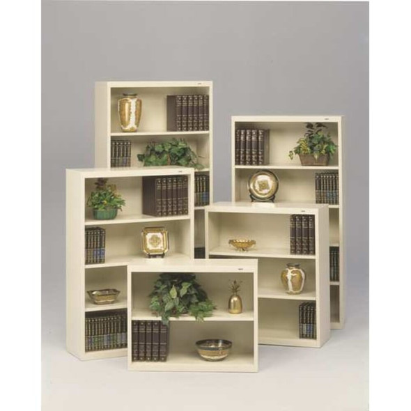 Tennsco 6-Shelf Bookcase, All Welded Steel 84"x36" Black BC18-84 BLACK