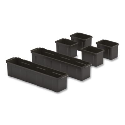 Suncast Commercial® BIN,CUST 6PC SYSTEM,BK PUCBIN6