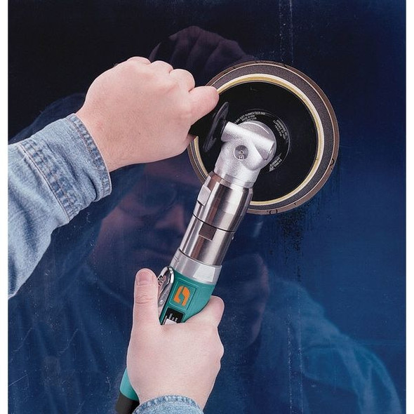 Dynabrade Air Buffer,6 to 8 In. Pad,4500 rpm 51393