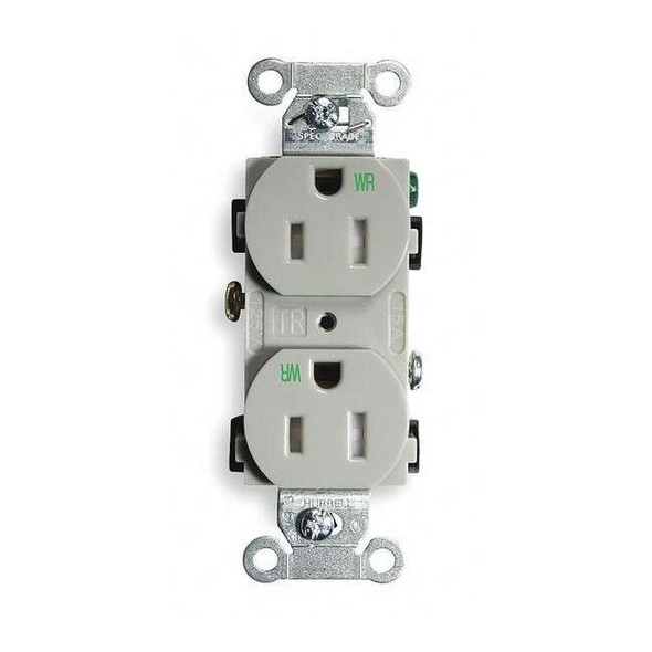 Hubbell Wiring Device-Kellems BR15GRYWRTR