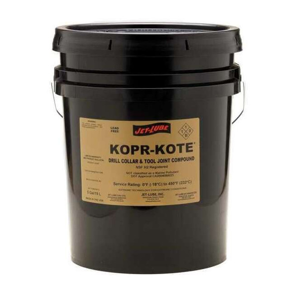 Jet-Lube Joint/Drill Collar Compound, 5 gal, Pail, Metallic, Kopr-Kote 10115