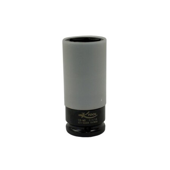 K-Tool International Thinwall Protective Black Socket,1-1/16" KTI33334
