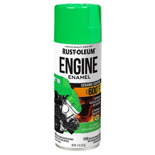 Automotive 600 Degrees F Engine Enamel Spray, Grabber Green, Gloss, 11 oz