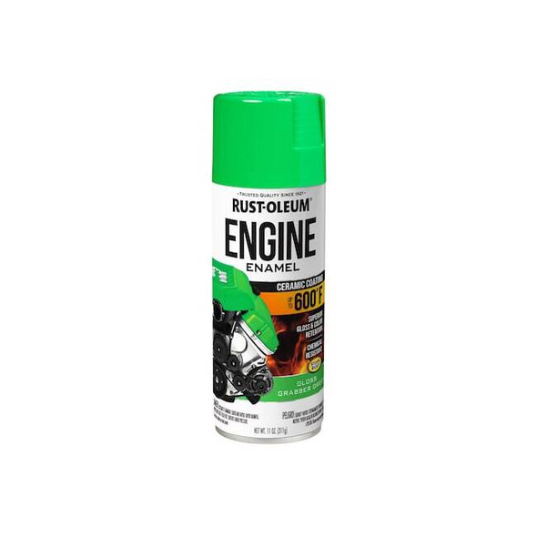 Automotive 600 Degrees F Engine Enamel Spray, Grabber Green, Gloss, 11 oz