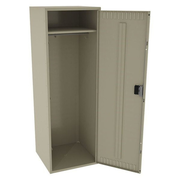 Wardrobe Locker, 24 in W, 24 in D, 72 in H, (1) Tier, (1) Wide, Sand  STS-242472-ASD