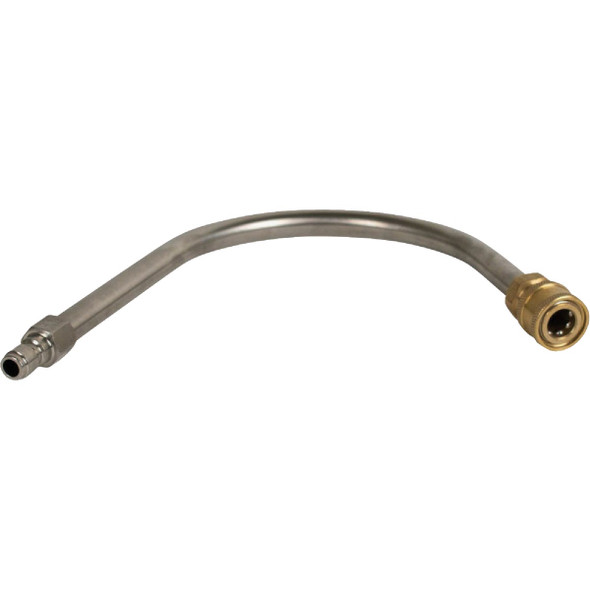Forney 1/4 In. Plug Quick Connect Curved Gutter Cleaner Attachment 74996