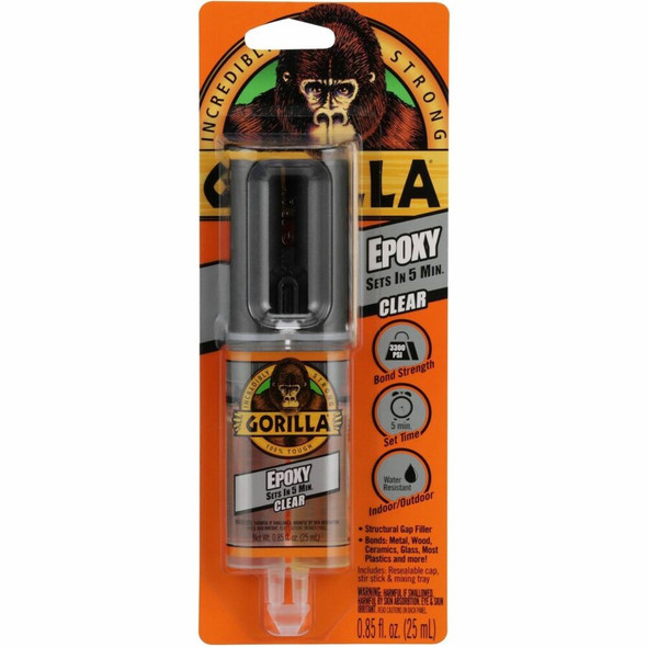 Gorilla Epoxy - 0.85 oz - Clear - 1 Each 4200101 SPR-GOR4200101