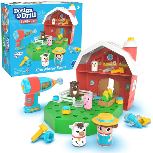 Learning Resources Design & Drill Bolt Buddies Farm - 1 Each - Multi