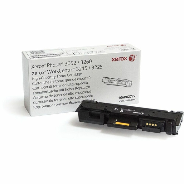 Xerox Original High Yield Laser Toner Cartridge - Black - 1 Each - 3000 Pages