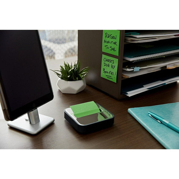 Post-it&reg; Note Dispenser - 3" x 3" Note - 45 Sheet Note Capacity - Black STL330BK SPR-MMMSTL330BK
