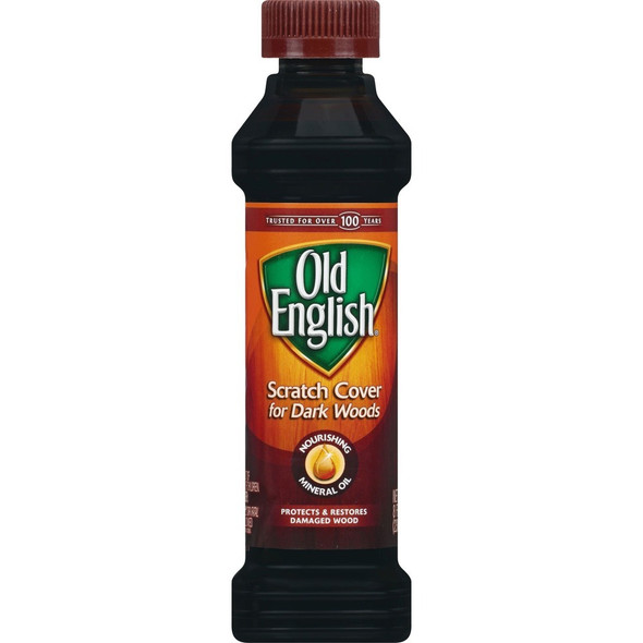Old English Scratch Cover Polish - 8 fl oz (0.3 quart) - Dark Brown - 1 Each