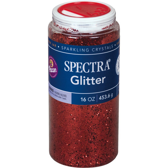 Spectra Glitter Sparkling Crystals - 1 Color(s) - Red - 16 oz - 1 Each