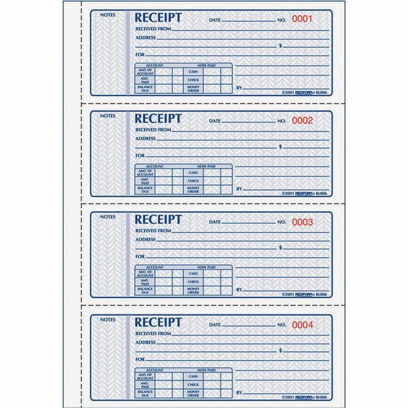 Rediform  Receipt Book 8L806
