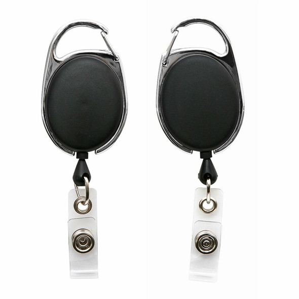 SICURIX Badge Holder - Matte Black, Multicolor - 1 Each