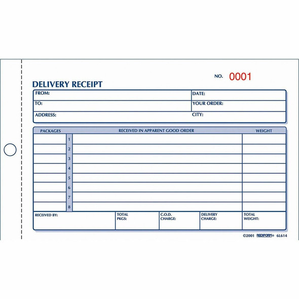 Rediform  Receipt Book 6L614 Rediform  Receipt Book 6L614