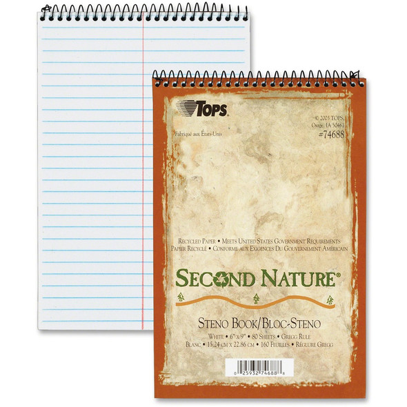 TOPS Second Nature Steno Book 74688