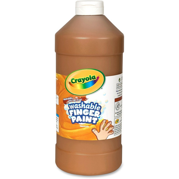 Crayola Washable Finger Paint - 1 Color(s) - Brown - 2 lb - Washable - 1 Each Crayola Washable Finger Paint - 1 Color(s) - Brown - 2 lb - Washable - 1 Each