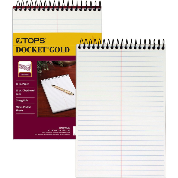 TOPS Docket Gold Classified Steno Book 99708