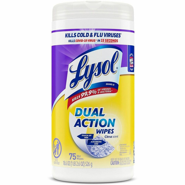 Lysol Dual Action Disinfectant Wipe 81700