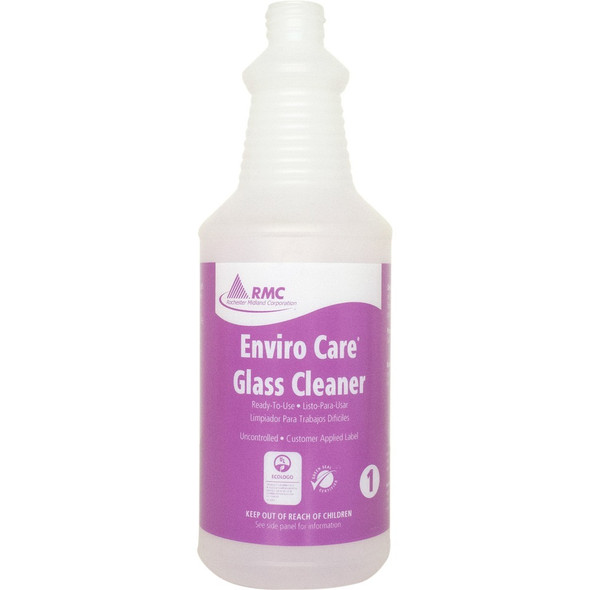 RMC Glass Cleaner Spray Bottle - Frosted Clear - Plastic - 1 Each