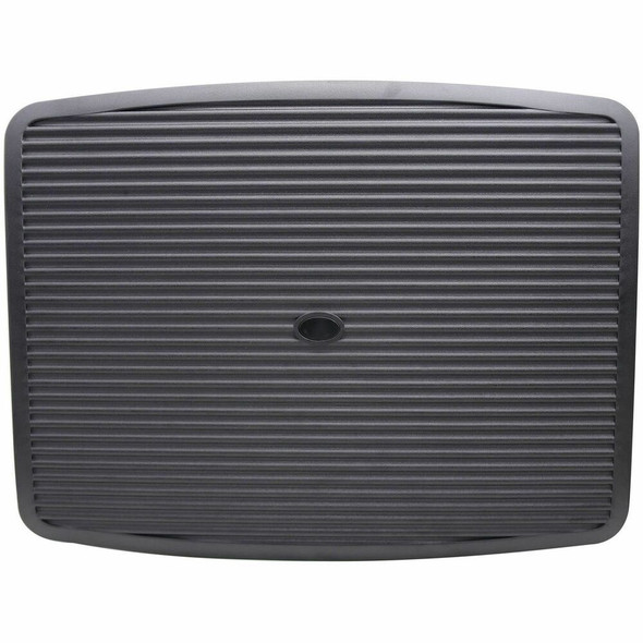 Lorell Ergonomic Rocking Footrest - Black - Plastic - 1 Each