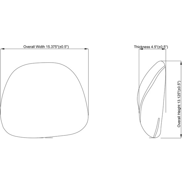 Lorell Ergo Lumbar Back Support - Black - Fabric, Memory Foam - 1 Each