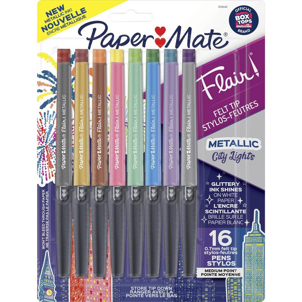 Paper Mate Flair Metallic Color Felt Tip Pens - 0.7 mm Pen Point - 1 Each