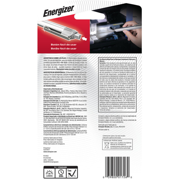 Energizer  Pen Light PLED23AEH SPR-EVEPLED23AEH