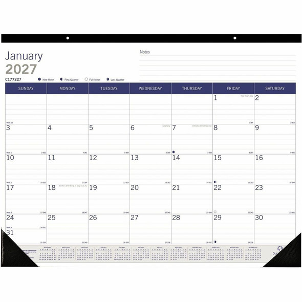 Blueline DuraGlobe Desk Pad Calendar C177227