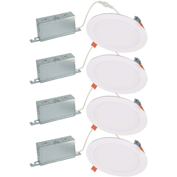 Halo 6 In. 900 Lm. 5CCT Canless LED Light (4-Pack) HLBSL609FS5-4PK
