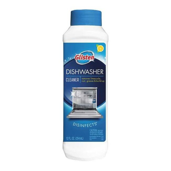 Glisten Dishwasher Machine Clnr,Liq,Btl,12oz,PK6 DM06N