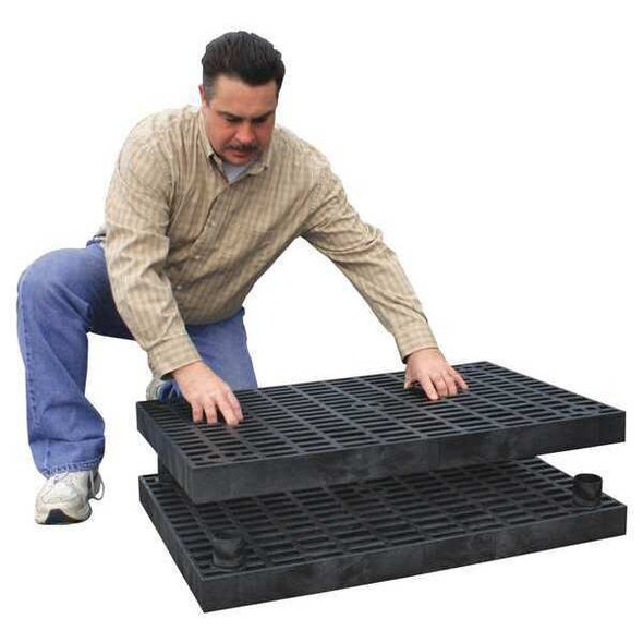 Add-A-Level Work Platform Base Unit, Stackable, Plastic A9636BG
