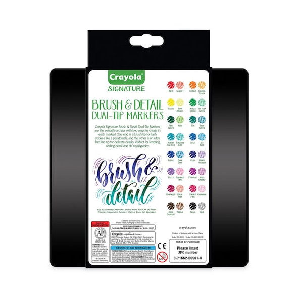 Crayola Art Marker Set,Assorted,Capped,PK16 586501 Crayola Art Marker Set,Assorted,Capped,PK16 586501